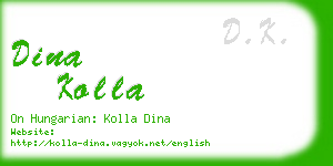 dina kolla business card